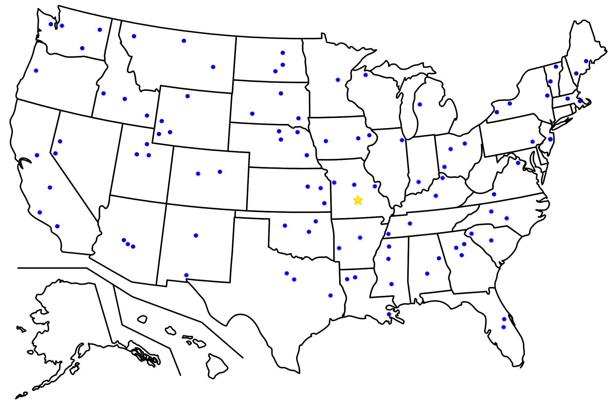 Partial Distribution Map